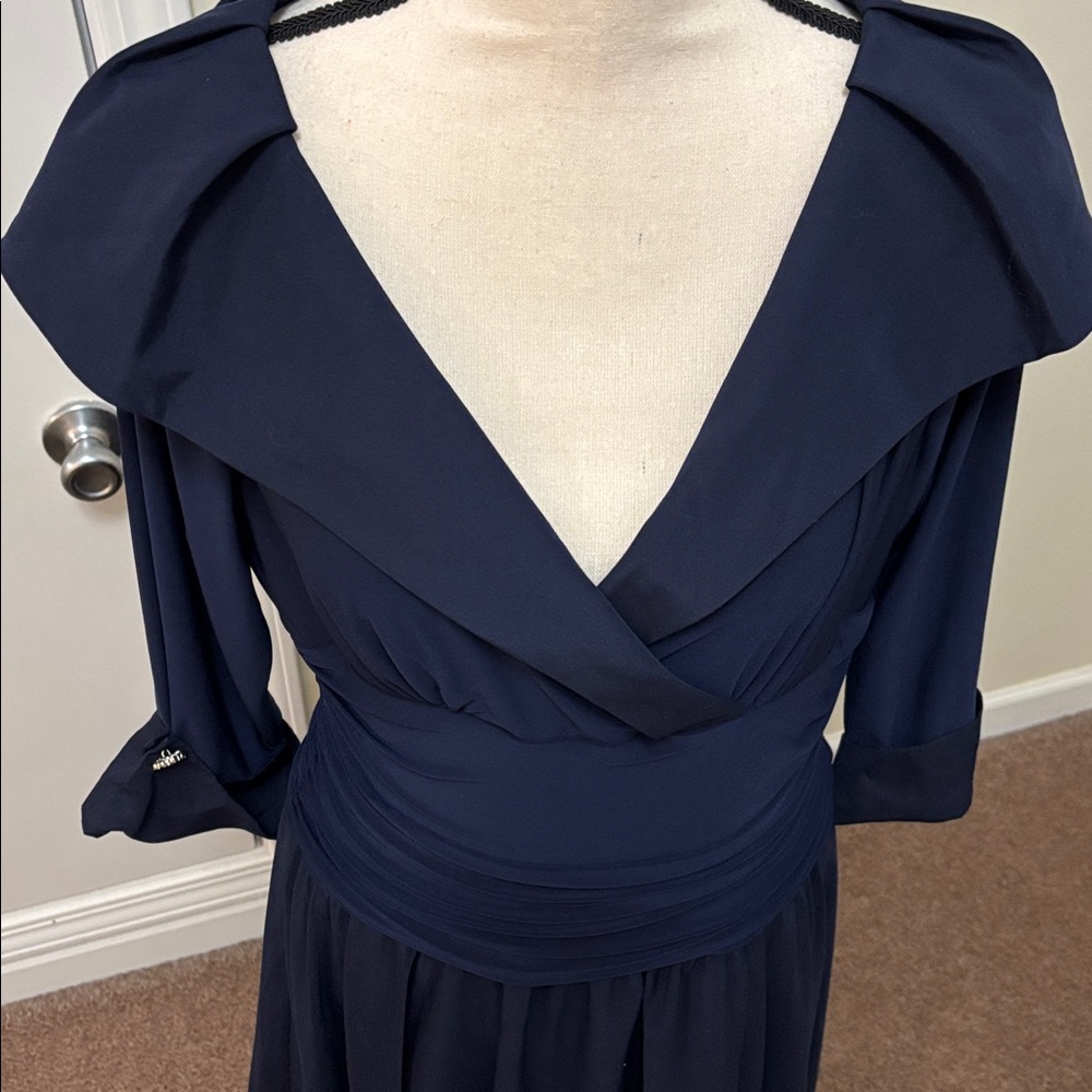 Jessica Howard Dark Blue 3/4 Sleeve Dress size 14 - Picture 2 of 10